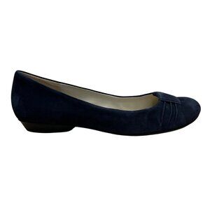 Naturalizer Women’s Inky Blue Navy Suede Leather N5 Comfort Flats Shoes Size 12M